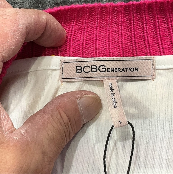 BCBGeneration Sleeveless Graphic Knit Shift Dress Size S - Picture 4 of 4